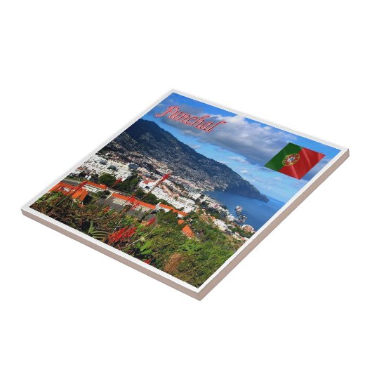 zPT022 FUNCHAL，ポルトガル，ヨーロッパ， タイル (側面)