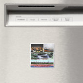 zPY003パラグアイ，モザイク，アメリカ，冷蔵庫 マグネット (インサイチュ (食洗機))