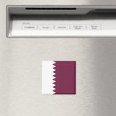 zQA001カタール国旗カタール、冷蔵庫 マグネット (インサイチュ (食洗機))