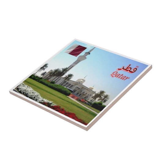 zQA005モスクinカタール，アジア， タイル (側面)