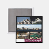 zQA010 mosaic of DOHA, Qatar,アジア,冷蔵庫 マグネット (正面/裏面)