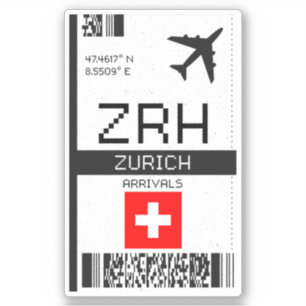 ZRHチューリッヒボーディングパス – スイストラベル シール