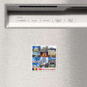 zRO008 BUCHAREST "I Love"，ルーマニア，ヨーロッパ，冷蔵庫 マグネット (インサイチュ (食洗機))