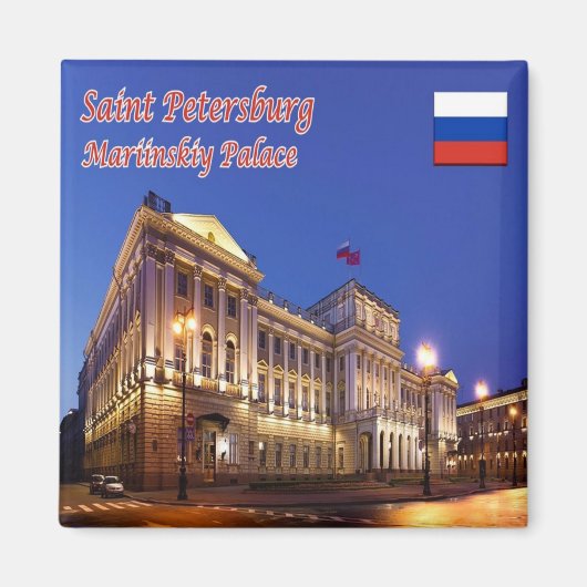 zRU012 SAINT PETERSBURG,ロシア,ヨーロッパ,冷蔵庫 マグネット (正面)