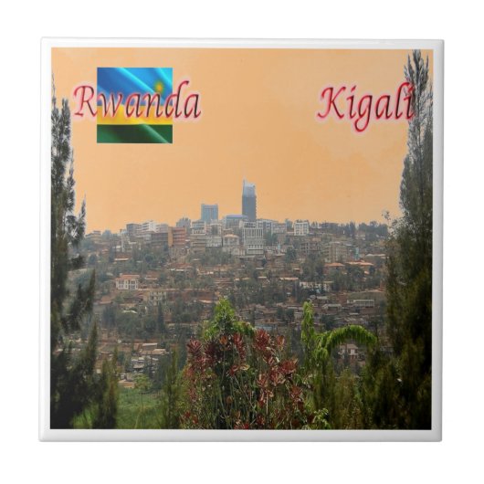 zRW004 KIGALI,ダウンタウン,ルワンダ,アフリカ, タイル (正面)