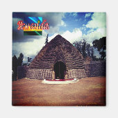 zRW008ルワンダ,ニャンザ・ムワミ宮殿,アフリカ,冷蔵庫 マグネット (正面)