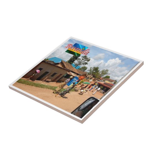 zRW009ルワンダ，キガリ，ブタレ，アフリカ， タイル (側面)