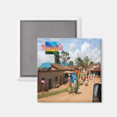 zRW009ルワンダ，キガリ，ブタレ，アフリカ，冷蔵庫 マグネット (正面/裏面)