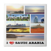zSA012 i love SAUDI ARABIA potpoourri,アジア, タイル (正面)