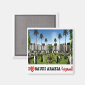 zSA020 i love QASRKHOZAM Saudi Arabiaアジア,冷蔵庫 マグネット (正面/裏面)