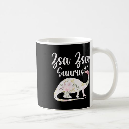 Zsa Zsa Saurus Grandma Mother's Day Thanksgiving C コーヒーマグカップ (右)
