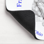 ZsaZsaはwの紫色の文字を渡します マウスパッド (コーナー)