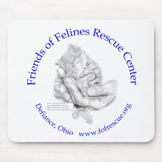 ZsaZsaはwの紫色の文字を渡します マウスパッド (正面)