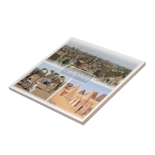 zSD008 KHARTOUM，モザイク，スーダン，アフリカ， タイル (側面)