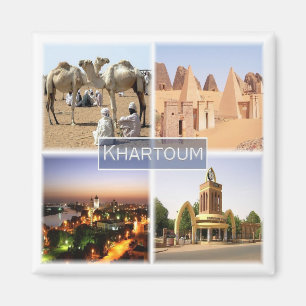 zSD009 KHARTOUM,スーダン,モザイク,アフリカ,冷蔵庫 マグネット
