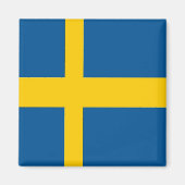 zSE001スウェーデン国旗スウェーデン、冷蔵庫 マグネット (正面)