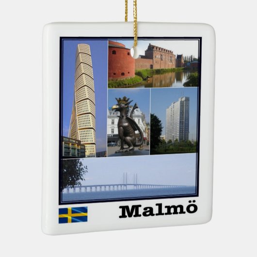 zSE011マルメ、スウェーデン、ヨーロッパ、 セラミックオーナメント (右)