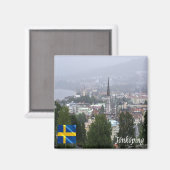 zSE014 JONKEPING，スウェーデン，ヨーロッパ，冷蔵庫 マグネット (正面/裏面)