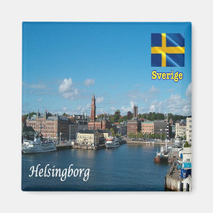 zSE015 HELSINGGORG、スウェーデン、ヨーロッパ、冷蔵庫 マグネット