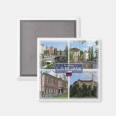 zSI017 LJUBLJANA、スロベニア、ヨーロッパ、冷蔵庫用マグネット マグネット (正面/裏面)