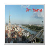 zSK006 BRATISLAVA, DANUBE，スロバキア，ヨーロッパ， タイル (正面)