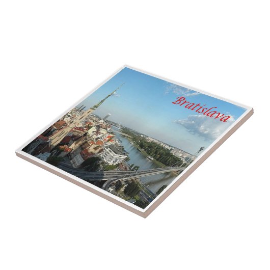 zSK006 BRATISLAVA, DANUBE，スロバキア，ヨーロッパ， タイル (側面)