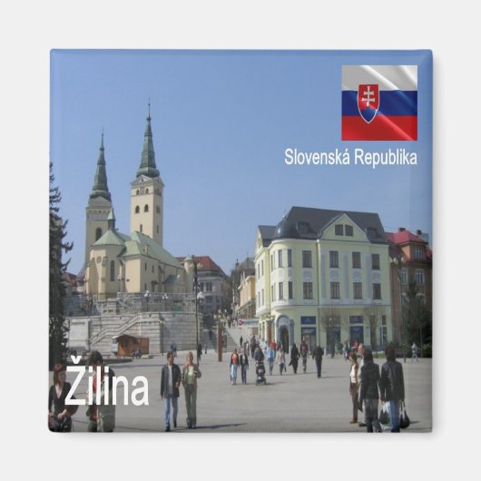 zSK008 JILINA、スロバキア、ヨーロッパ、冷蔵庫 マグネット (正面)