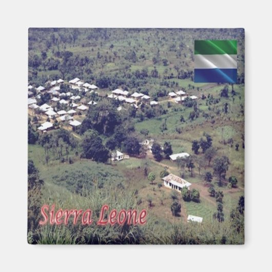 zSL003 SIERRA LEONE, Bafodia,西アフリカ,冷蔵庫 マグネット (正面)