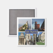 zSM003 SAN MARINO、ヨーロッパ、冷蔵庫 マグネット (正面/裏面)