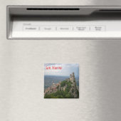 zSM007 MONTE TITANOパノラマ、サンマリノ、冷蔵庫 マグネット (インサイチュ (食洗機))