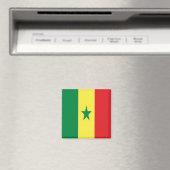 zSN001 SENEGAL，国旗，アフリカ，冷蔵庫 マグネット (インサイチュ (食洗機))