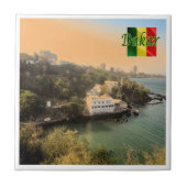 zSN004 DAKAR，セネガル，アフリカ， タイル (正面)