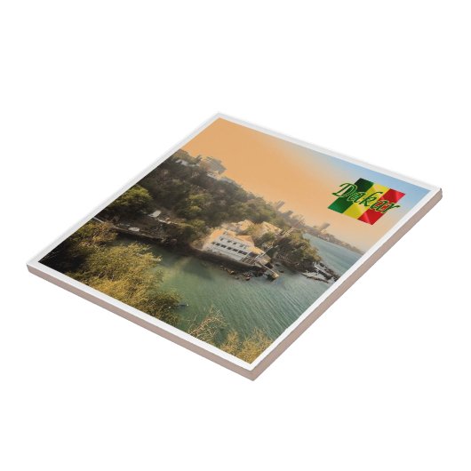 zSN004 DAKAR，セネガル，アフリカ， タイル (側面)