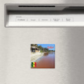 zSN005 DAKAR、パノラマ、セネガル、アフリカ、冷蔵庫 マグネット (インサイチュ (食洗機))