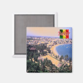 zSN006 DAKAR，セネガル，アフリカ，冷蔵庫 マグネット (正面/裏面)