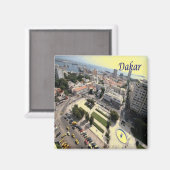 zSN007 DAKAR，セネガル，アフリカ，冷蔵庫 マグネット (正面/裏面)