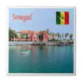 zSN008 SENEGAL,ゴレのポート島, タイル (正面)