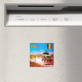 zSN009 SENEGAL，セネガル，アフリカ，冷蔵庫 マグネット (インサイチュ (食洗機))