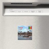 zSN011 SAINT LOUIS，セネガル，アフリカ，冷蔵庫 マグネット (インサイチュ (食洗機))