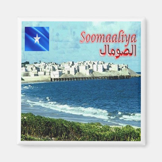 zSO003 SOMALIA, Baraawe，アフリカ，冷蔵庫 マグネット (正面)