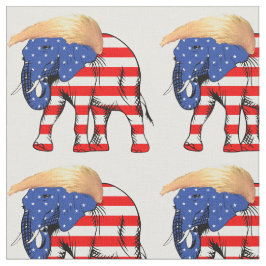 ZSSGのトランプ悪髪ゾウ大統領 ファブリック