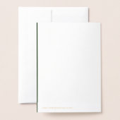 ZSSGクローバーの聖パトリックの日アイリッシュセッター 箔カード (裏面封筒付き)