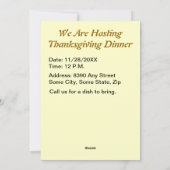 ZSSG、豊作コルヌコピア感謝祭 シーズンカード (裏面)