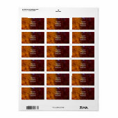 ZSSPG,黄と紫の紅葉 ラベル (フルシート)