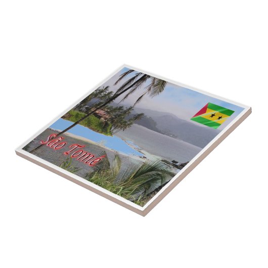 zST003 SAO TOME'，パノラマ，アフリカ， タイル (側面)