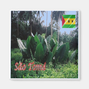 zST004 SAO TOME，アフリカ，冷蔵庫 マグネット