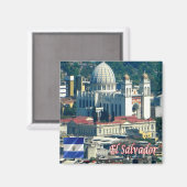 zSV005 EL SALVADOR，大聖堂，アメリカ，冷蔵庫 マグネット (正面/裏面)