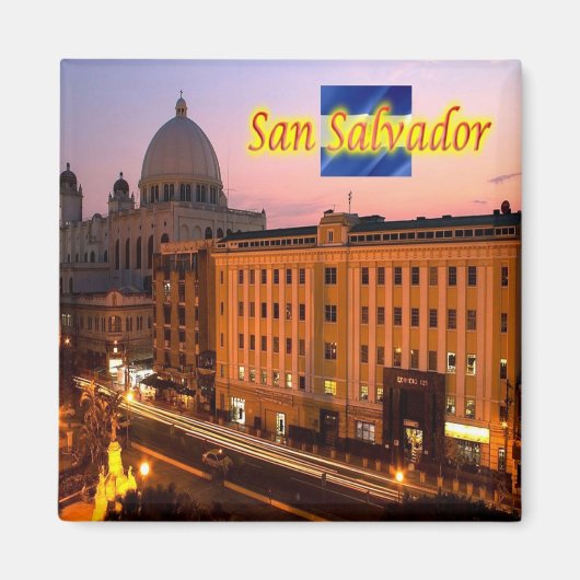 zSV006 SAN SALVADOR、歴史センター、冷蔵庫 マグネット (正面)