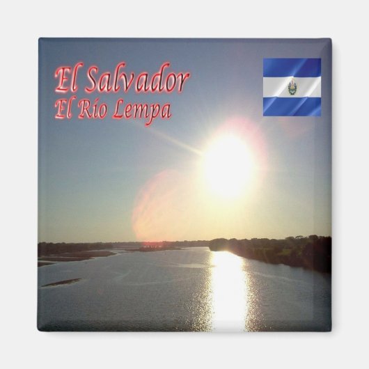 zSV009 EL SALVADOR, El Rio Lempa,冷蔵庫 マグネット (正面)