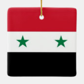 zSY001 シリアの国旗 シリア セラミックオーナメント (裏面)